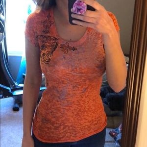 Orange Graphic Tee